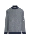 Bugatchi Quarter Zip Pullover In Navy