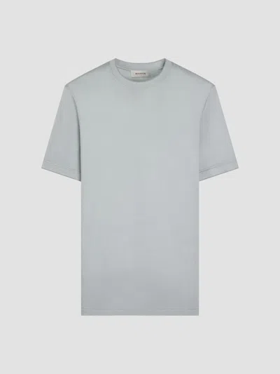 Bugatchi Men's Mercerized Cotton Crewneck T-shirt In Gray
