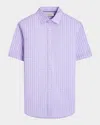 Bugatchi Men's Miles Ooohcotton Plaid Short-sleeve Shirt In Multi