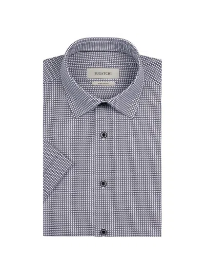 Bugatchi Men's Miles Ooohcotton Short-sleeve Shirt In Blue