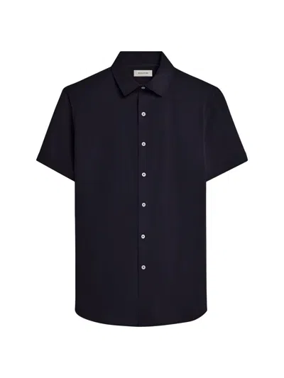 Bugatchi Men's Miles Stretch Cotton Button-front Shirt In Black