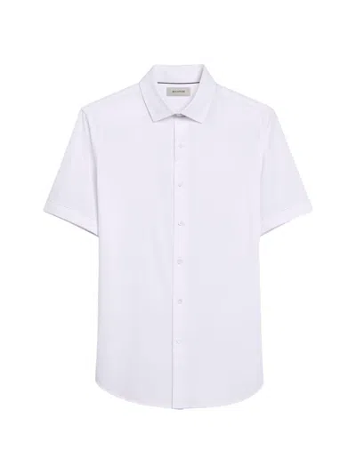 Bugatchi Men's Orson Woven Cotton Shaped Button-front Shirt In Neutral