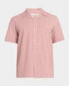 Bugatchi Cole Ooohcotton® Geo Print Camp Shirt