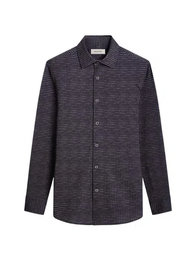 Bugatchi Men's Ooohcotton James Button-front Shirt In Black