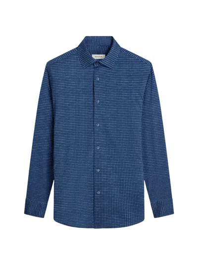 Bugatchi Men's Ooohcotton James Button-front Shirt In Blue