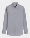 Bugatchi Men's Ooohcotton James Micro-check Sport Shirt In Black