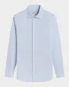 Bugatchi Men's Ooohcotton James Micro-stripe Sport Shirt In Air Blue