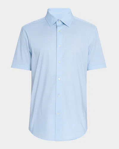 Bugatchi Men's Ooohcotton Miles Sport Shirt In Ice