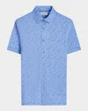 Bugatchi Men's Ooohcotton Milo Sport Shirt In Air Blue