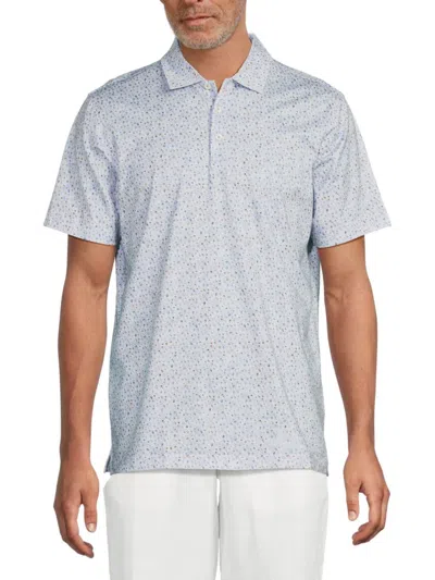Bugatchi Men's Ooohcotton Stretch Cotton Printed Polo Shirt In Multi