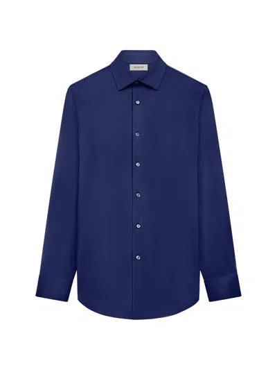 Bugatchi Men's Ooohcotton Tech Button-up Shirt In Blue