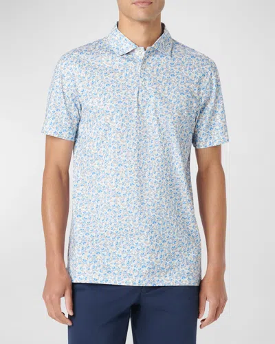Bugatchi Men's Ooohcotton Victor Polo Shirt In Air Blue