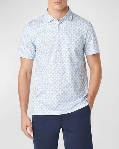 Bugatchi Men's Ooohcotton Victor Polo Shirt In Azure