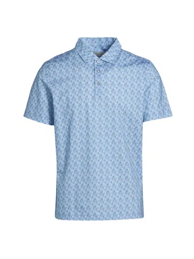Bugatchi Men's Ooohcotton Victor Polo Shirt In Blue