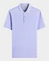Bugatchi Men's Ottoman Short-sleeve Polo Shirt In Sky