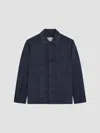 Bugatchi Men's Plaid Wool-blend Jacket In Navy