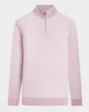 Bugatchi Men's Quarter-zip Birdseye Sweater In Pink