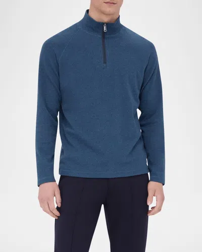 Bugatchi Men's Quarter-zip Knit Jumper In Navy