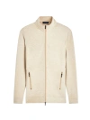 Bugatchi Reversible Knit Jacket In Sand