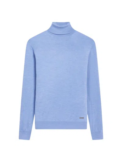 Bugatchi Men's Sawyer Turtleneck Sweater In Blue
