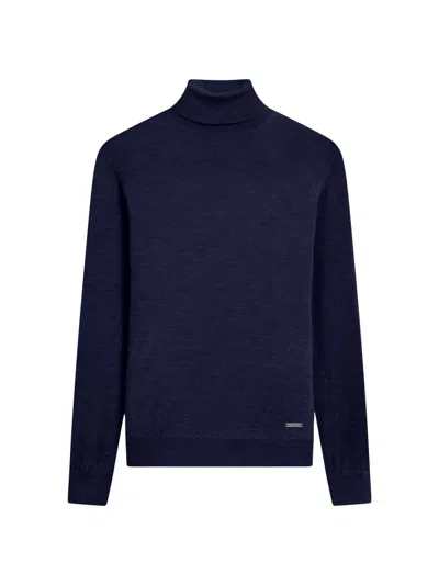Bugatchi Men's Sawyer Turtleneck Sweater In Blue