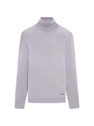 Bugatchi Men's Sawyer Turtleneck Sweater In Silver