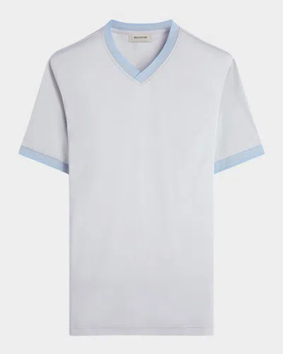 Bugatchi Men's Short-sleeve V-neck Shirt