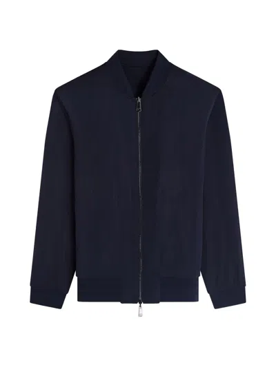 Bugatchi Men's Soft Touch Bomber Jacket In Blue