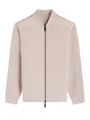 Bugatchi Soft Touch Knit Reversible Bomber Jacket In Pink