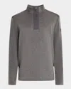 Bugatchi Men's Soft Touch Quarter-zip Sweater In Anthracite