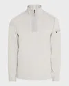 Bugatchi Men's Soft Touch Quarter-zip Sweater In Cement
