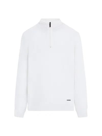 Bugatchi Men's Spencer Wool Half-zip Sweater In Gray