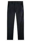 Bugatchi Flat Front Stretch Chinos In Black