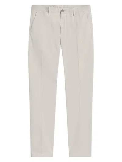 Bugatchi Men's Stretch Cotton-blend Straight-leg Chino Pants In Cement