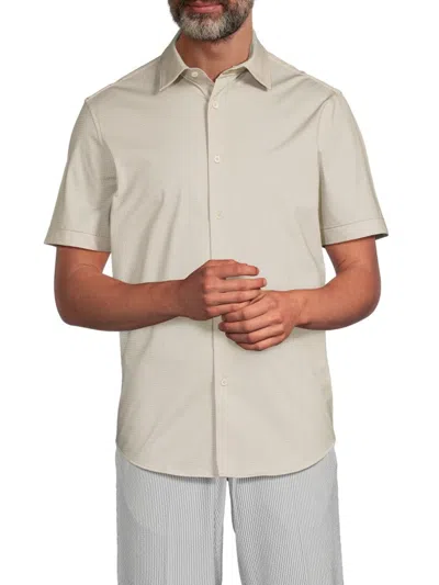 Bugatchi Men's Stretch-cotton Shirt In Neutral
