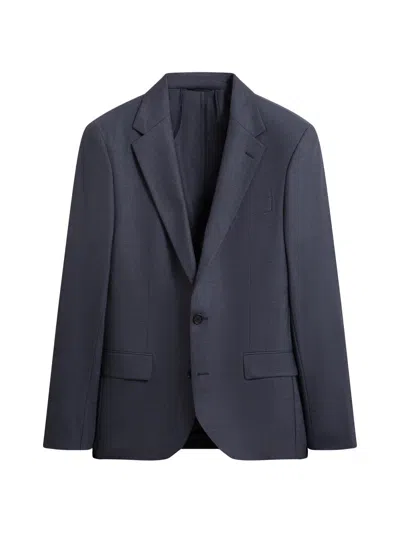 Bugatchi Men's Stretch-wool Single-breasted Blazer In Blue