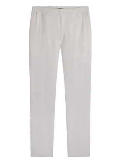 Bugatchi Men's Tapered Linen-blend Pants In Gray