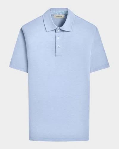 Bugatchi Men's Three-button Polo Shirt In Air Blue