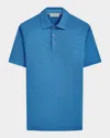 Bugatchi Men's Three-button Polo Shirt In Sapphire