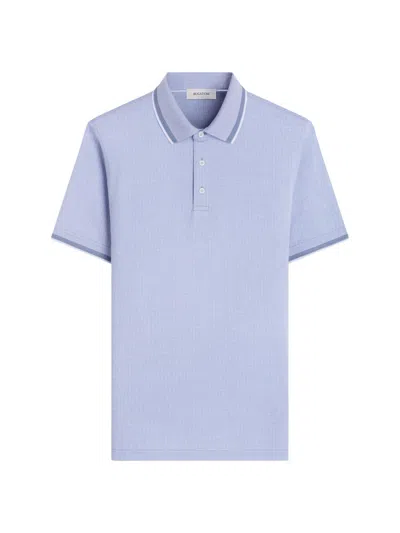 Bugatchi Men's Three-button Polo Shirt In Blue