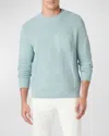 BUGATCHI MEN'S TONAL PATTERNED SWEATER WITH BUTTON DETAIL