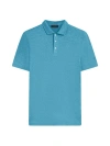 Bugatchi Men's Uv50 3-button Polo Shirt In Aqua