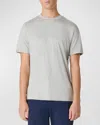 Bugatchi Crewneck Performance T-shirt In Platinum
