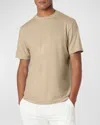Bugatchi Crewneck Performance T-shirt In Sand