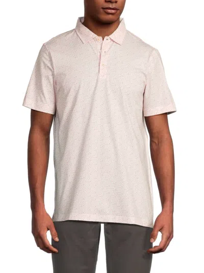 Bugatchi Men's Victor Short-sleeve Polo Shirt In Salmon