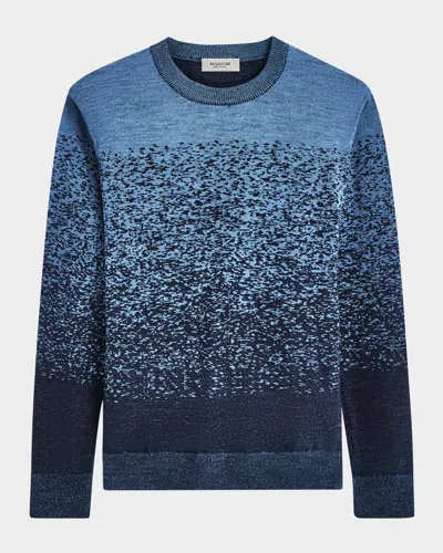 BUGATCHI MEN'S WOOL DEGRADE CREWNECK SWEATER