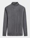 Bugatchi Sawyer Merino Wool Turtleneck Sweater In Anthracite