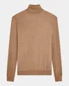 Bugatchi Sawyer Merino Wool Turtleneck Sweater In Camel