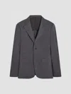 Bugatchi Men's Wool-nylon Single-breasted Blazer In Gray