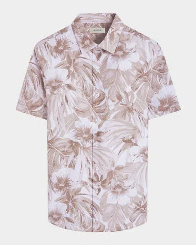 Bugatchi Men's Woven Floral Short-sleeve Shirt